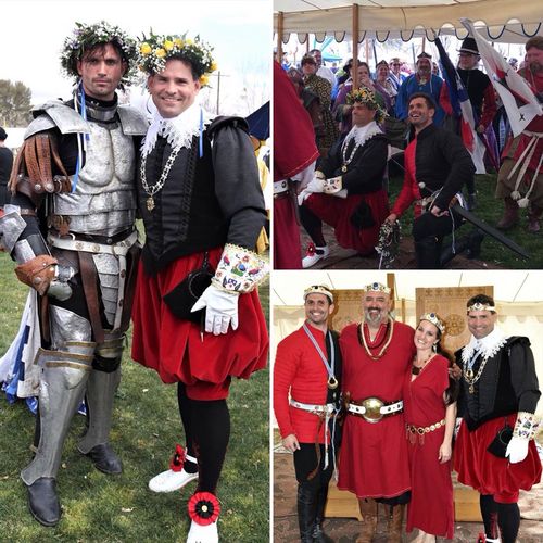 Photos of Their Majesties at the March 2018 Crown Tourney where Agrippa was victorious for Dawid