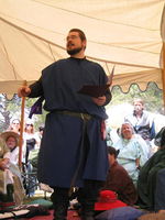 Beorn performing Baron Laertes' Childrens' Poem. 2007 Photo by unknown