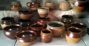 A selection of cooking pottery made in 2011.