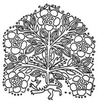Fig. 15. Tree and beast design from the Linlithgow hanging, c. 1560's.