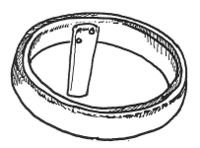Fig. 7 Small embroidery frame of horn
