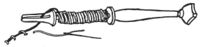 Fig. 9 "Broche" for laying gold thread to be couched