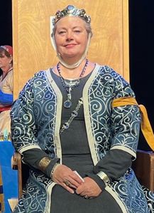 Hand-sewn underdress for HRM Lorissa du Griffin's stepping up garb.