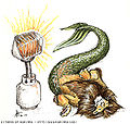 "Happiness is a Warm Barony"; A mirthlion curls up with the Heater of Death, 2009
