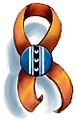 Orange ribbon for Kolfinna, 2009