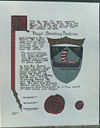 Award of Arms scroll