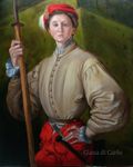 Master Study of The Halberdier by Pontormo, Oil on Canvas