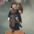 Morgaine's hawk's name is Pabo