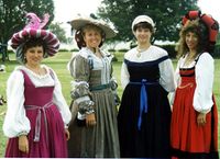 Angela of Rosebury, Thea Gabrielle Northernridge, Catheryn Cameron Stewart Morgan and Mela de Prion