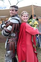 Agrippa and Bridget as Al Caid and Lady Caid. Photo by Kara, 02/22/2014