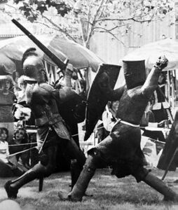 Lysander of Sparta and Armand de Sevigny in combat in Calafia
