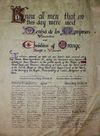 Wedding scroll for Denysa de las Mariposas and Christian of Orange March 2, 1975. Scribe Unknown