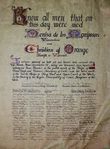Wedding scroll for Christian of Orange and Denysa de las Mariposas done by Bevin Fraser of Stirling