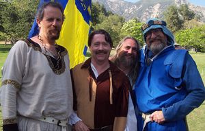 The Dragonkeep core group June 6, 2006; From left to right: Duke Martin the Temperate, Master Thin Robert of Lawrence, Sir Charles of Dublin and Sir Robear du Bois.