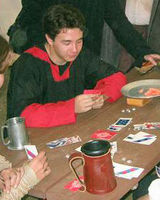 Eadwynne's eldest son, Edmond Edwinnsen playing cards