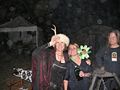 Gwyneth the Captured and Gwenhwyvar verch Owein celebrating with the Eirik the Wifestealer flower at Potrero War 2009