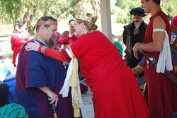 Gulliver receives his coronet from Agrippa and Bridget 10/2014