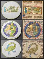 "A Sawfish," "Molting Serpant," and "An Alcior"