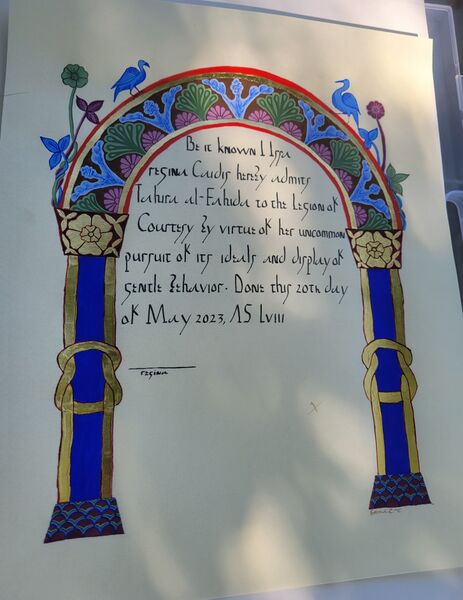 File:Tahira-al-Fahida Legion-of-Courtesy Scroll By Emma-Cardiganshire.jpg