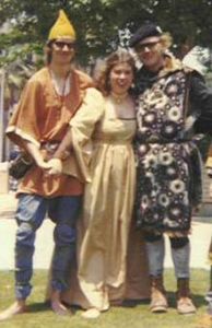 Vanessa in a group photo circa 1978, with Æoelwig Æoelfwigson and Philip of Meadhe